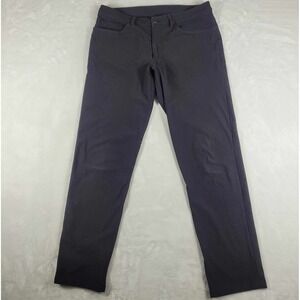 Lululemon ABC Pants Men's 34x33 Black Classic Fit Warpstreme Chino Stretch Pants